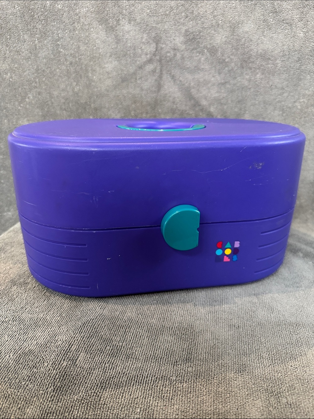 VTG 90’s Caboodles On-The-Go Girl Make-Up Purple Teal Retro Organizer